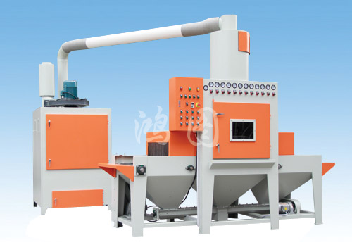 鸿图12枪输送式自动喷砂机